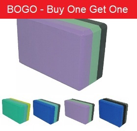 Kakaos Tri Color Yoga Blocks.  Buy One Get One Free